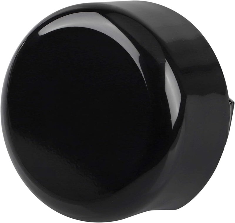YDLMT Gloss Black Motorcycle Smooth Steel Horn Cover Fit for Harley Touring Road King Electra Glide Street Glide Sportster 1200 Softail Fatboy 1991-2023 - Image 1