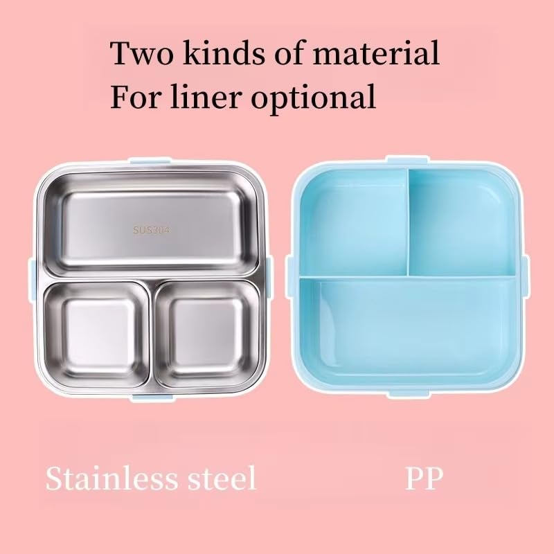 Wosta Elephant Lunch Box for Kids Adult Leak Proof Toddler Lunch Box with Sauce Dressing Containers BPA Free 4Compartment Lunch Container with Utensils for Girl Boy School Blue - Image 5