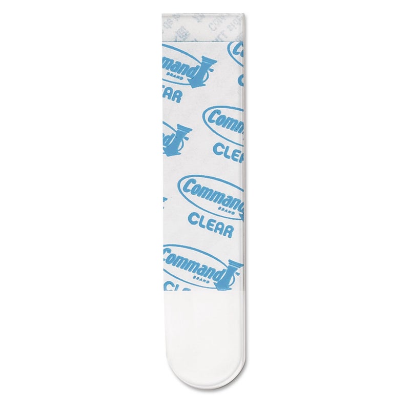3M Command 17021CLRES Clear Refill Strips, 5/8 x 1 3/4, 9/Pack - Image 2