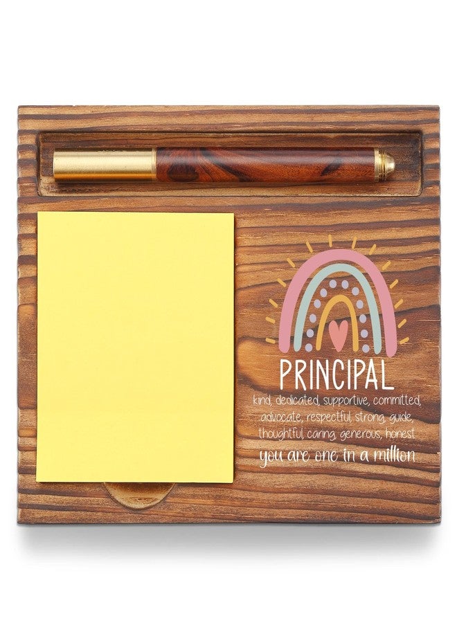 YODOCAMP Principal Sticky Note Holder, Principal Appreciation Gifts, Teacher's Day Thank You Gifts for Principal, School Principal Desk Self-Stick Note Pad Holders TZP58 - Image 1