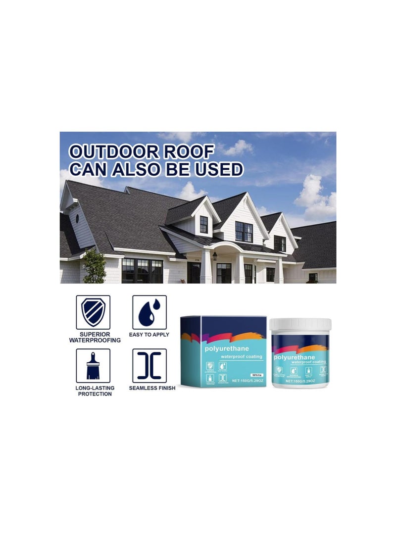Polyurethane Waterproof Coating, Leak Repair Eco-Friendly Coating, Waterproof Insulating Sealant, Super Strong Waterproof Leak Repair Coating, for Flat Roofs, Sloping Roofs etc