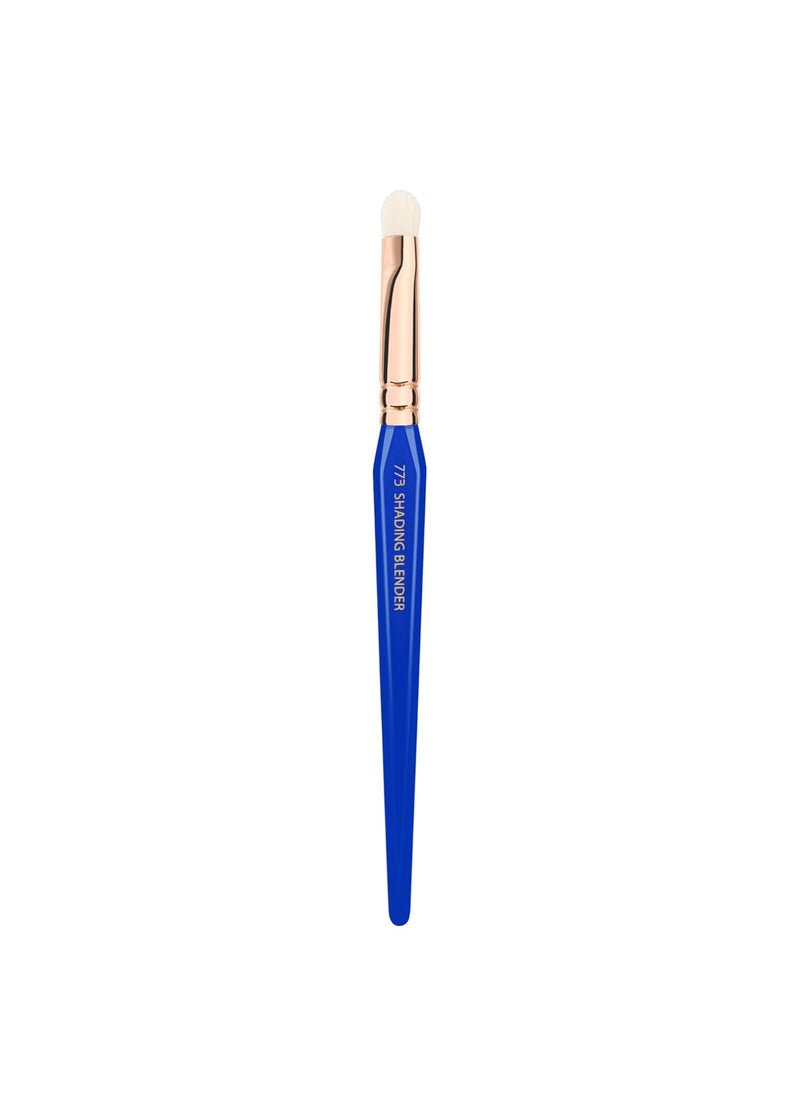 Bdellium Tools Bdellium Tools Professional Makeup Brush - Golden Triangle 773 Shading Blender - With All Vegan and Soft Synthetic Fibers, For shading & Blending (Blue, 1pc) 