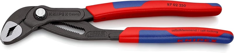 Knipex Cobra® Water Pump Pliers 250mm with Multi-Component Handle - Image 1