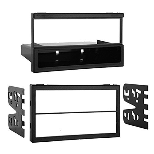 Metra Electronics 99-7505 Single or Double DIN Installation Multi-Kit for Select 1995-2006 Mazda Vehicles -Black,Silver - Image 1