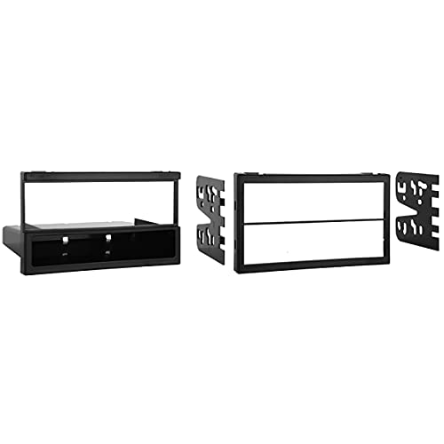 Metra Electronics 99-7505 Single or Double DIN Installation Multi-Kit for Select 1995-2006 Mazda Vehicles -Black,Silver - Image 2