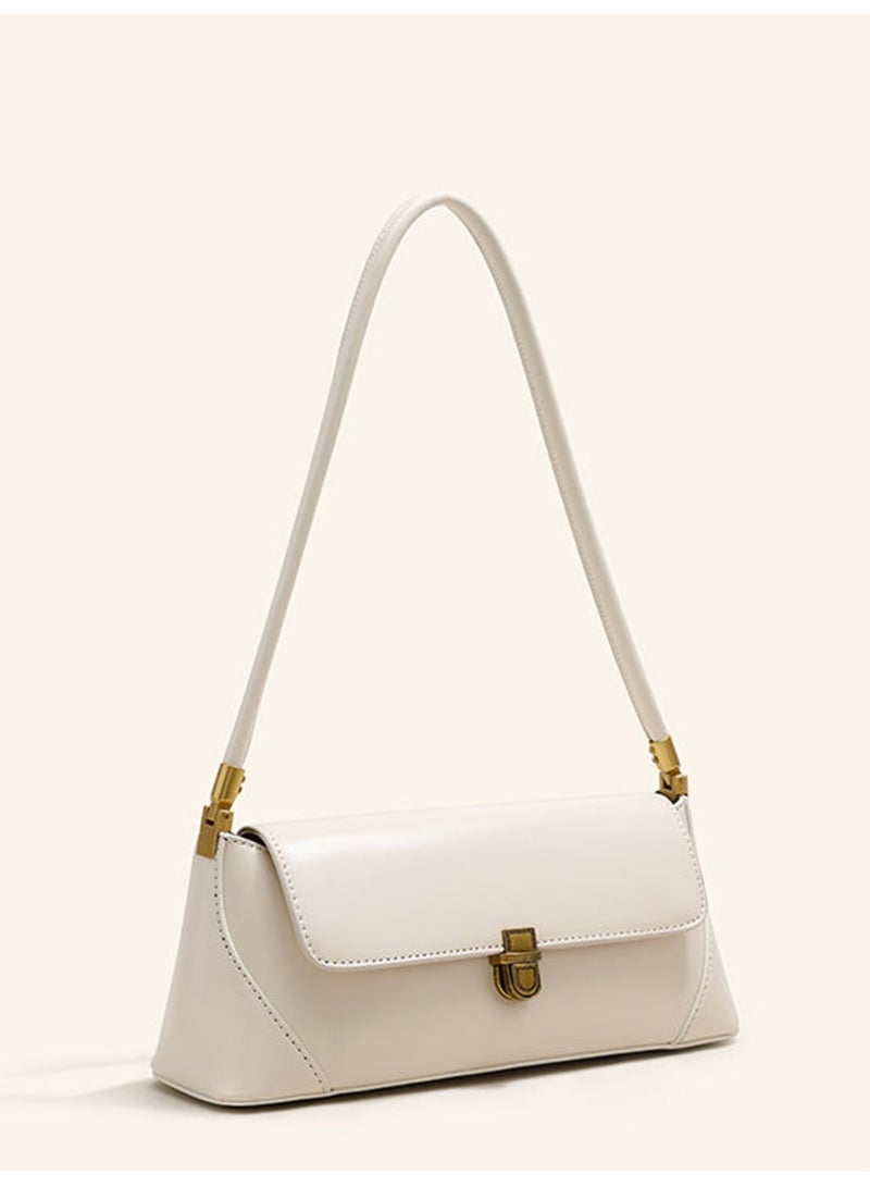 BLLE ROWN Stylish Women Handbag Baguette Shoulder Bag Compact Leather White Ladies Bag for Everyday Work and Travel - Image 5