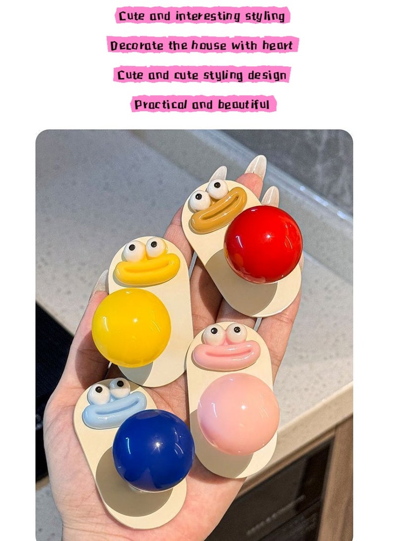 4 Pcs Heavy Duty Wall Hooks Cute cartoon Sausage Mouth Wall hanging Hooks without drilling  - Image 2