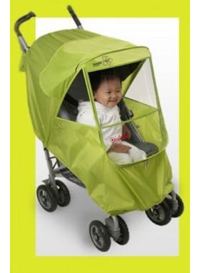 Manito Elegance Plus Stroller Weather Shield/Rain Cover, Black - Image 3