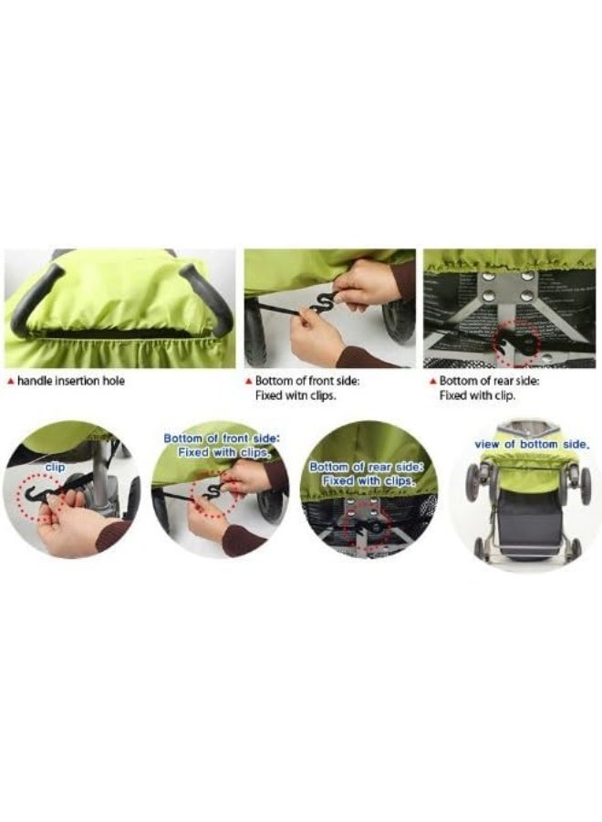 Manito Elegance Plus Stroller Weather Shield/Rain Cover, Black - Image 5