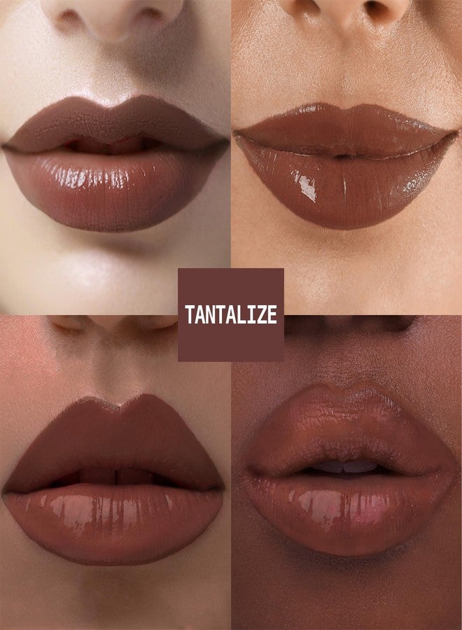 Ruby Kisses Lip Vinyl Tint - High-Pigment, Transfer-Proof, Smudge-Proof Liquid Lipstick, Soft-Satin Shine, Lightweight Makeup, Long-Lasting Lip-gloss, Full Coverage Color (TANTALIZE, 2.8mL) - Image 3