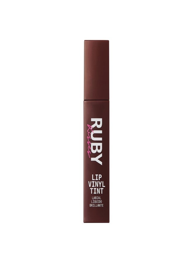 Ruby Kisses Lip Vinyl Tint - High-Pigment, Transfer-Proof, Smudge-Proof Liquid Lipstick, Soft-Satin Shine, Lightweight Makeup, Long-Lasting Lip-gloss, Full Coverage Color (TANTALIZE, 2.8mL) - Image 2