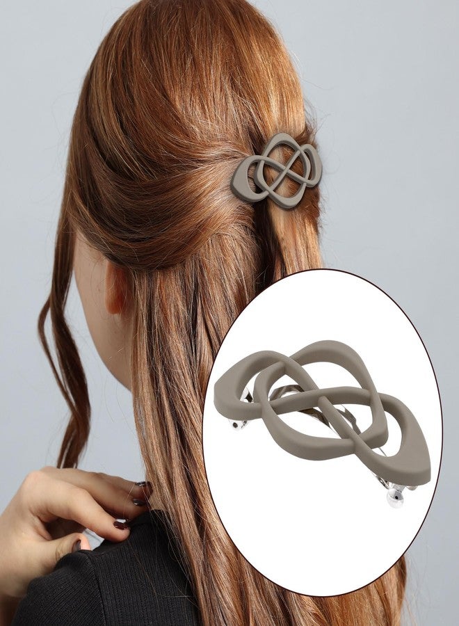 Deozu 3 Pcs Vintage French Barrette Clips, Decorative Strong Hold Grip Barrette Hair Clip, No Slip Styling French Hair Accessories for Women - Image 4