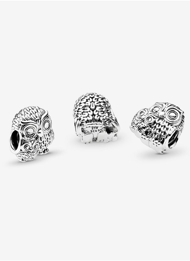 PANDORA - Pandora Owl Family Silver Charm for Pandora Moments Women's Bracelet 791966 - Image 1