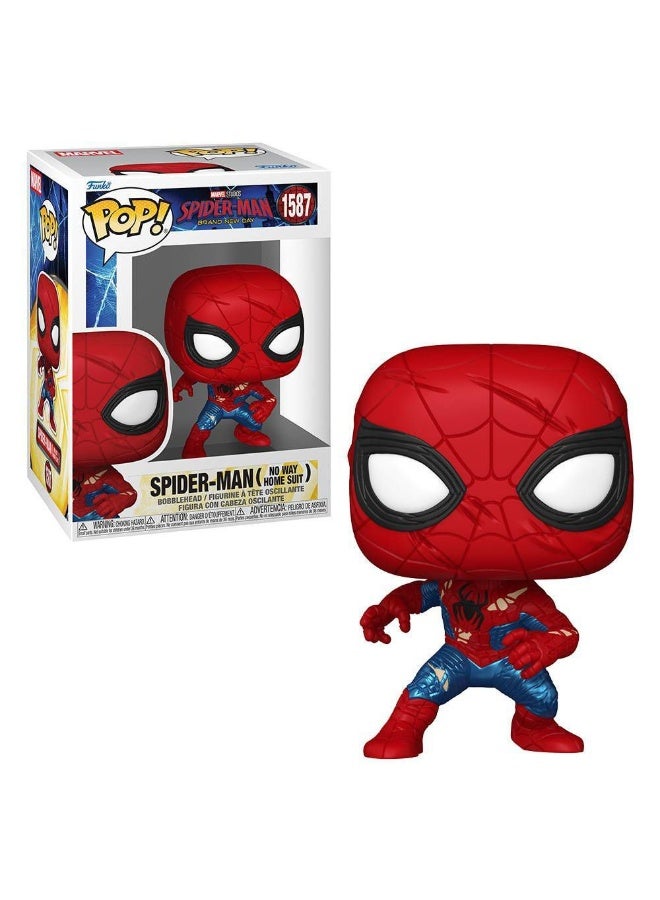 Funko POP! Marvel Spider-Man Brand New Day Spider-Man (No Way Home Suit) Vinyl Bobblehead (8.1 cm) - Image 2
