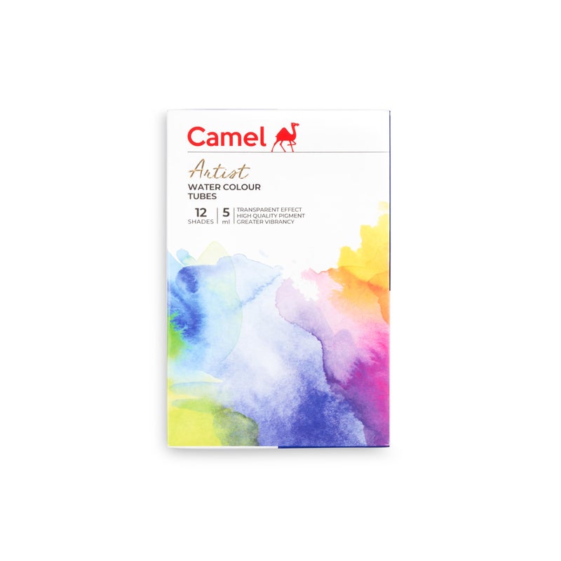 camel Camlin Kokuyo Artist 5ml Water Color Set - 12 Shades (Multicolor) - Image 1