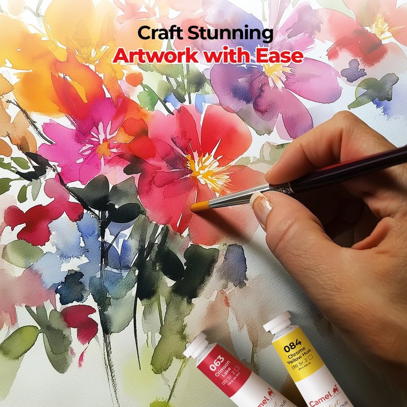 camel Camlin Kokuyo Artist 5ml Water Color Set - 12 Shades (Multicolor) - Image 3