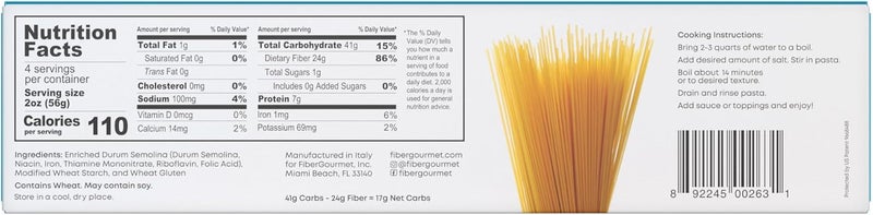 Fiber Gourmet Pasta Variety Pack - Low Calorie & Fiber-Rich - Image 3