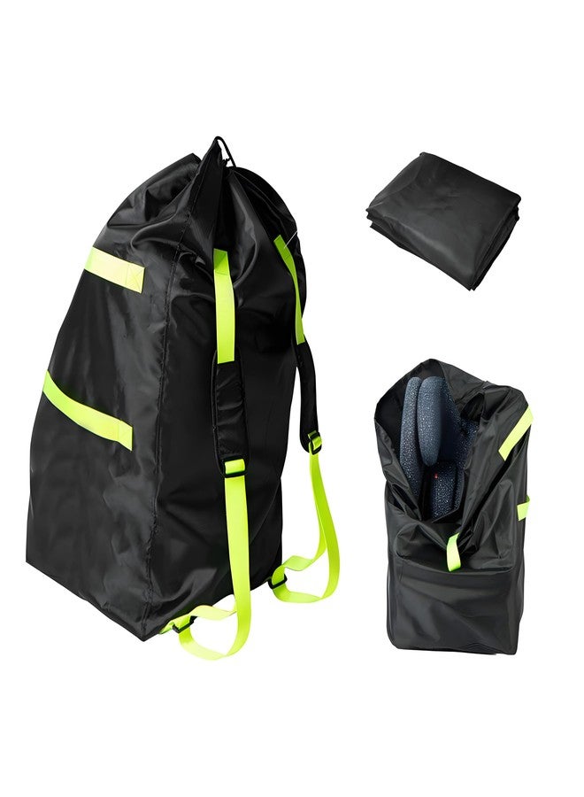 فلاين حقيبة سفر لمقعد السيارة للطائرة، حقائب أكسفورد مزدوجة مقاومة للماء لمعظم مقاعد السيارة للأطفال، حاملات الأطفال، مقاعد معززة، مع أحزمة كتف مبطنة (حقيبة تخزين مقعد السيارة، 85 × 43 × 43 سم) - Image 1