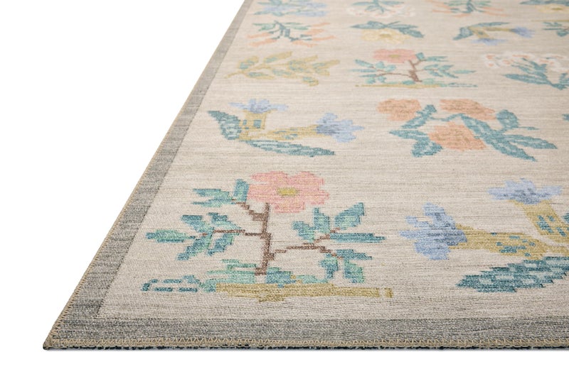 Loloi Rifle Paper Co. Rosa Collection RSA-03 Cream 5'-0" x 7'-6" Area Rug - Image 3