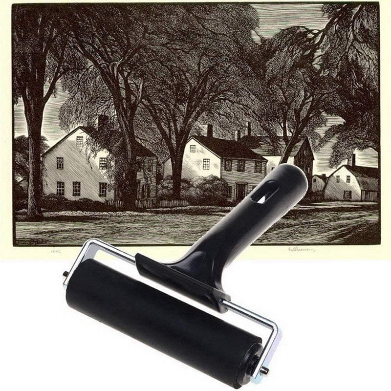 VinBee Soft Rubber Brayer Rollers for Crafting Brayer Rollers for Printmaking Brayer Tool Paint Brush Ink Applicator Art Craft Oil Painting Tool 3 Pack (2.4 inch,4 inch,5.9 inch) - Image 5