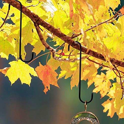 DINGEE 12 inch 8 Pack Extra Large S Hooks Heavy Duty Long S Hook for Hanging Plant, Hook for Tree Branch,Bird Feeder,Pots and Pans Closet Garden Pergola Indoor Outdoor X-Large Hooks - Image 3