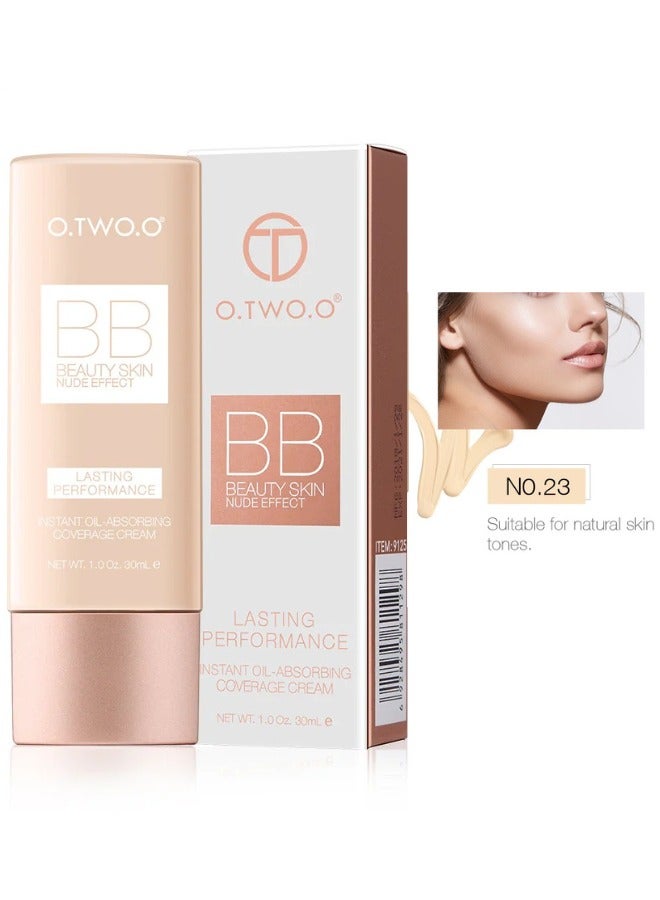 O.TWO.O O TWO O Liquid Foundation BB Cream 30ml Full Coverage Lightweight Long Lasting Makeup Base - Image 1