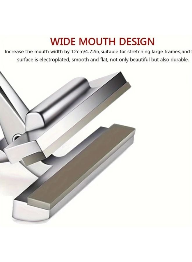 4 72inch 360 Model Zinc Alloy Canvas Pliers Wide Jaw Red Padded Handle Comfort Grip Efficient Canvas Stretcher Tool - Image 5