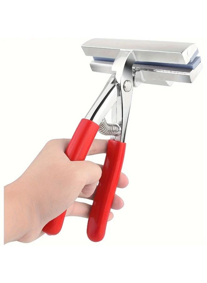 4 72inch 360 Model Zinc Alloy Canvas Pliers Wide Jaw Red Padded Handle Comfort Grip Efficient Canvas Stretcher Tool - Image 2