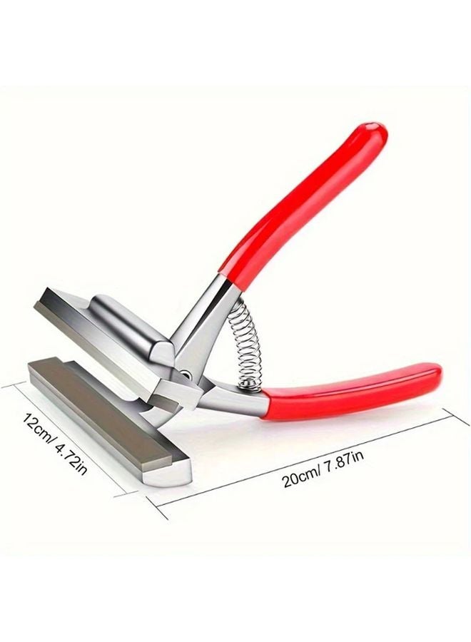 4 72inch 360 Model Zinc Alloy Canvas Pliers Wide Jaw Red Padded Handle Comfort Grip Efficient Canvas Stretcher Tool - Image 3