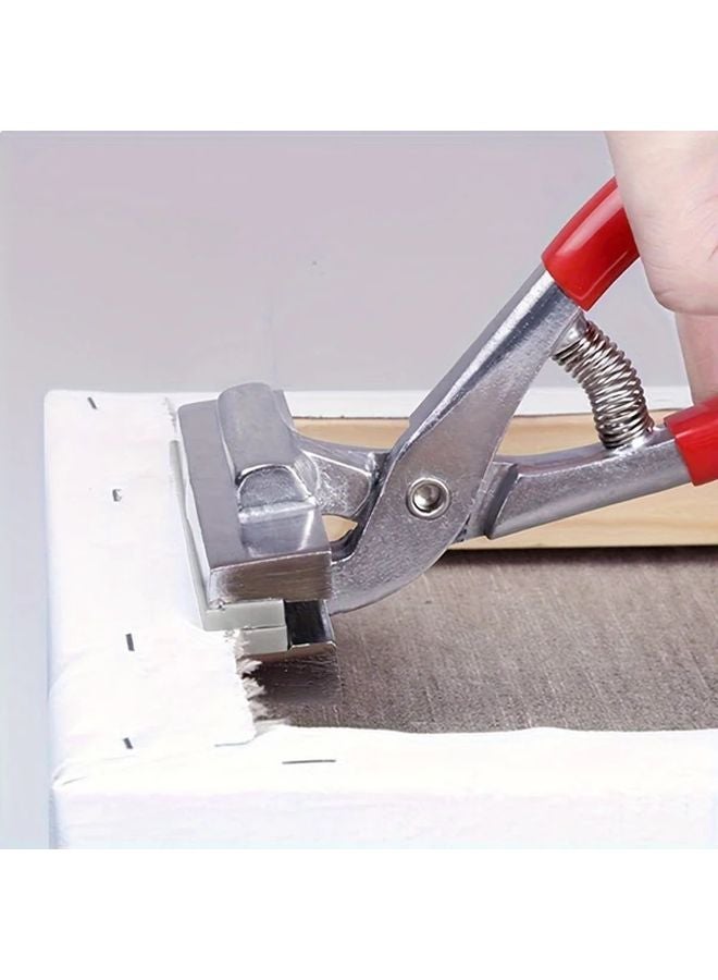 4 72inch 360 Model Zinc Alloy Canvas Pliers Wide Jaw Red Padded Handle Comfort Grip Efficient Canvas Stretcher Tool - Image 4