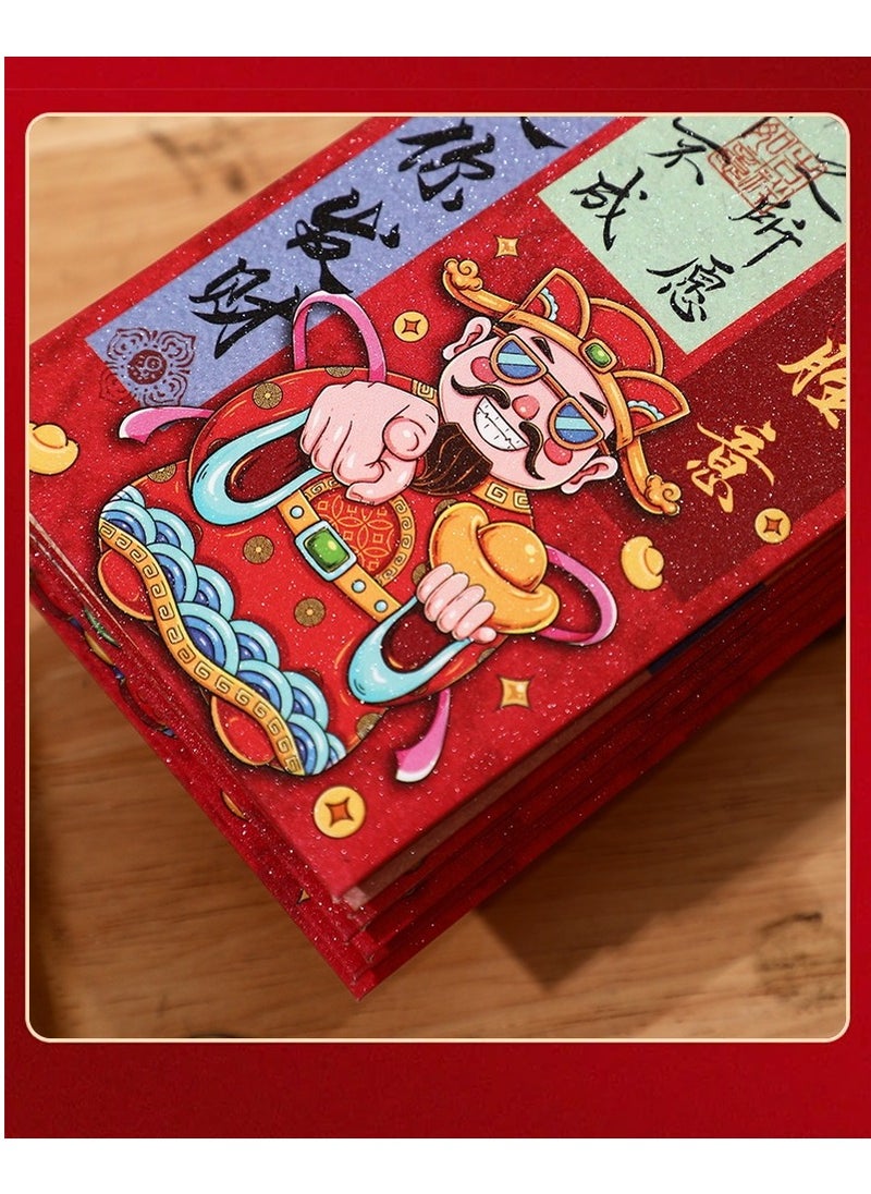 Beauenty 18Pcs New Year God of Wealth Cartoon Red Envelopes  - Image 4