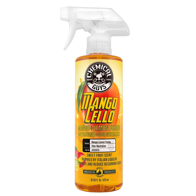 Chemical Guys AIR22616 Air Freshener & Odor Neutralizer (Mangocello Mango Lemon Fusion), 16 fl. Oz - Image 1