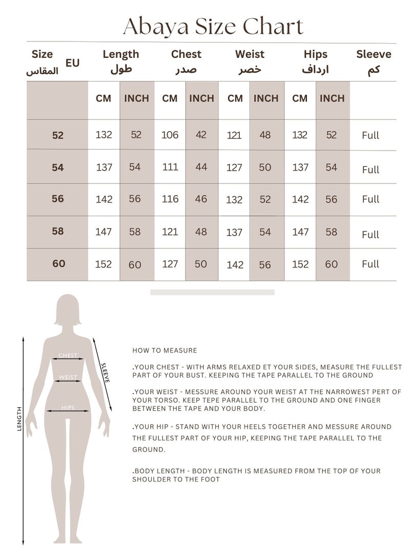 اكسا عباية إماراتية فاخرة بتطريز كريستالي أسود - Image 5