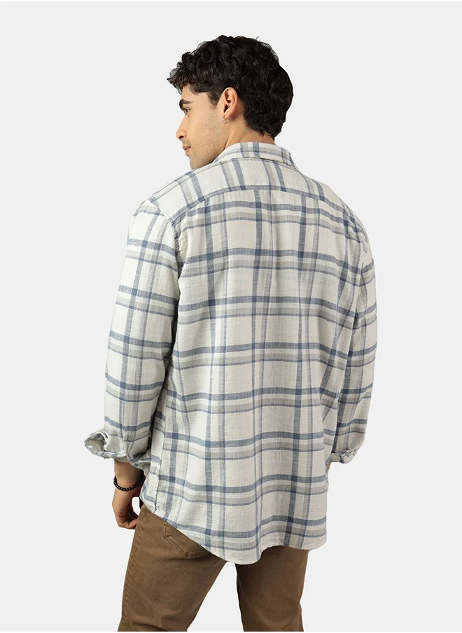 American Eagle Checked Regular Fit Shirt