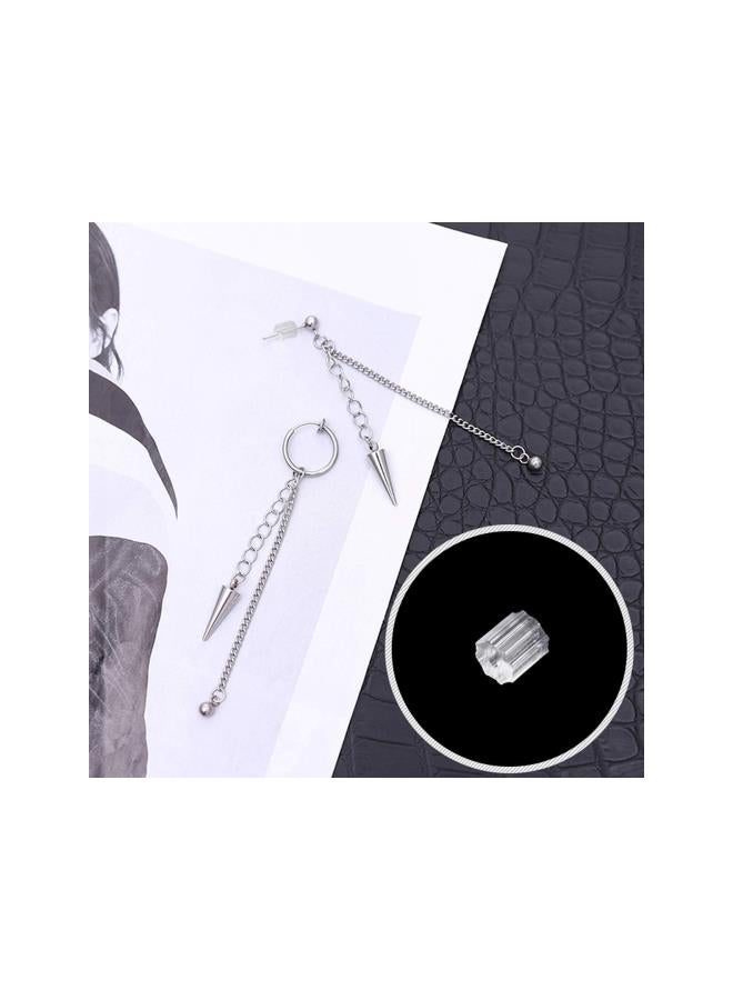 klarako Plastic Earring Backs Backings Earring Posts Transparent Rubber Safety Backs for Earring 500PCS  - Image 4