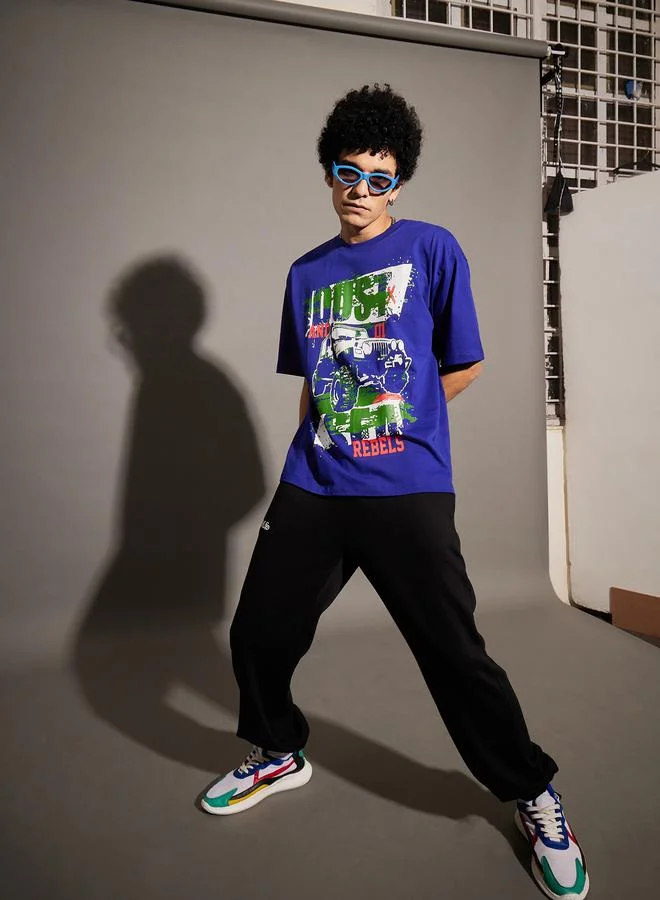 Mascln Sassafras Dust Graphic Print Oversized T-Shirt