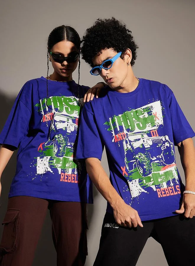Mascln Sassafras Dust Graphic Print Oversized T-Shirt