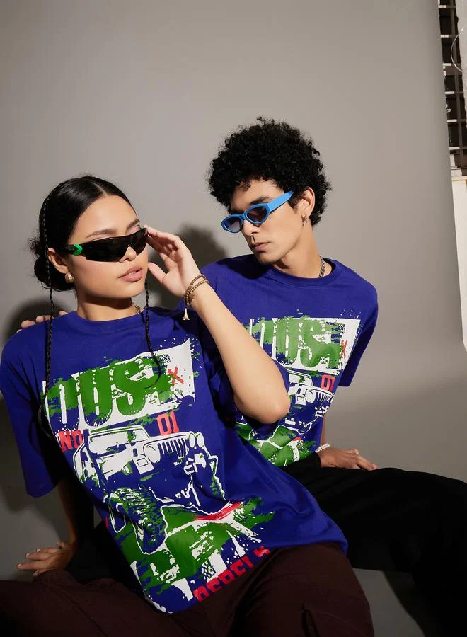 Mascln Sassafras Dust Graphic Print Oversized T-Shirt