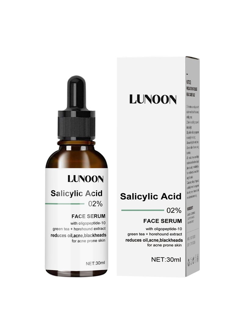 LUNOON Salicylic Acid Essence 30-Day Collagen Anti-Aging Facial Essence Lifting, Firming and Diminishing Fine Lines 30ml - Image 1