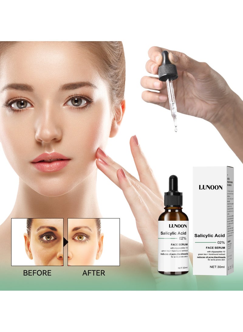 LUNOON Salicylic Acid Essence 30-Day Collagen Anti-Aging Facial Essence Lifting, Firming and Diminishing Fine Lines 30ml - Image 5