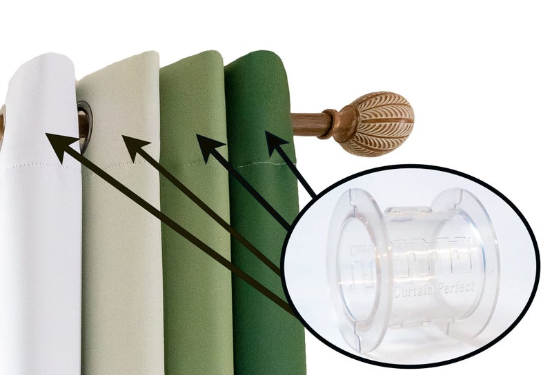 Curtain Perfect فواصل الستار (صغيرة) - صناديق الستائر - فواصل الستائر - إكسسوارات الستار - الطيات - Image 1