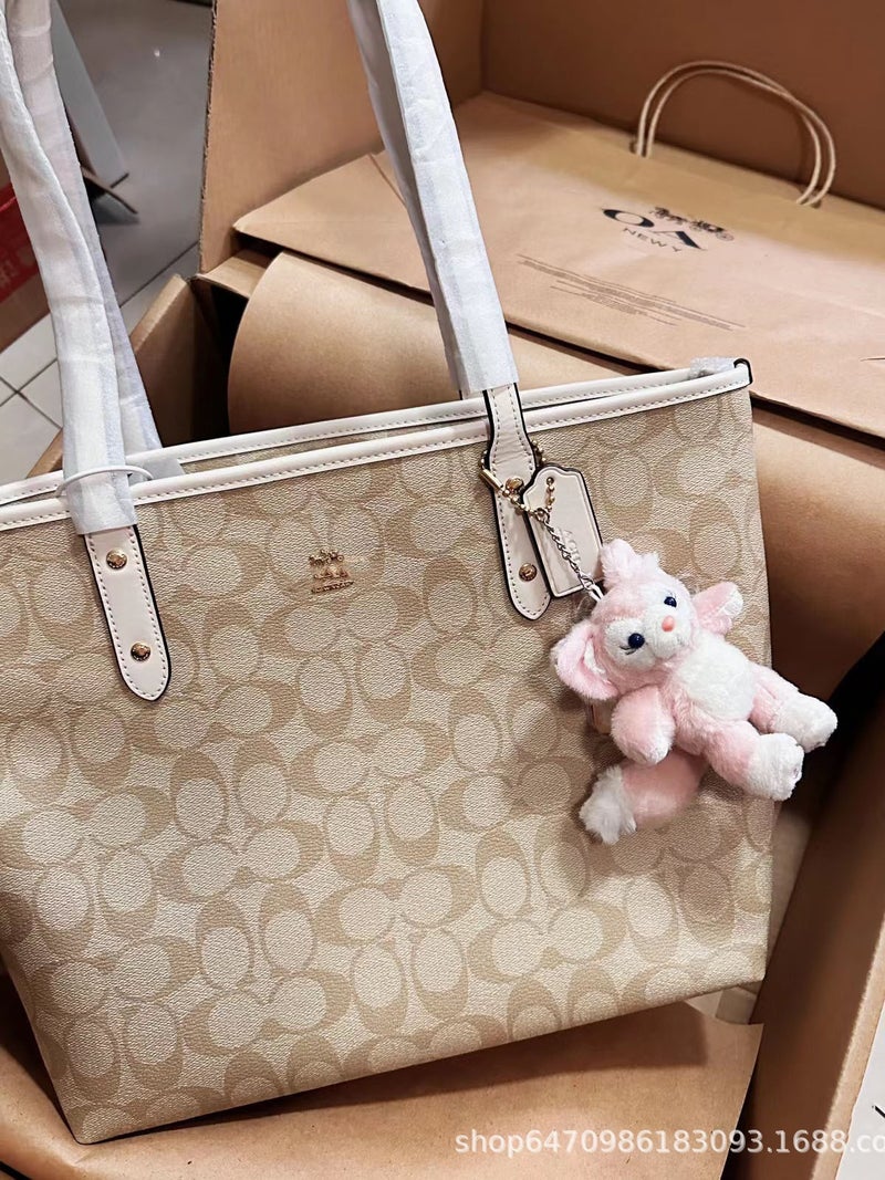 2022 New Women'S Bag Classic Old Flower Zipper Shopping Bag Pvc Portable Mommy Tote Bag Shoulder Tote Bag - Image 3