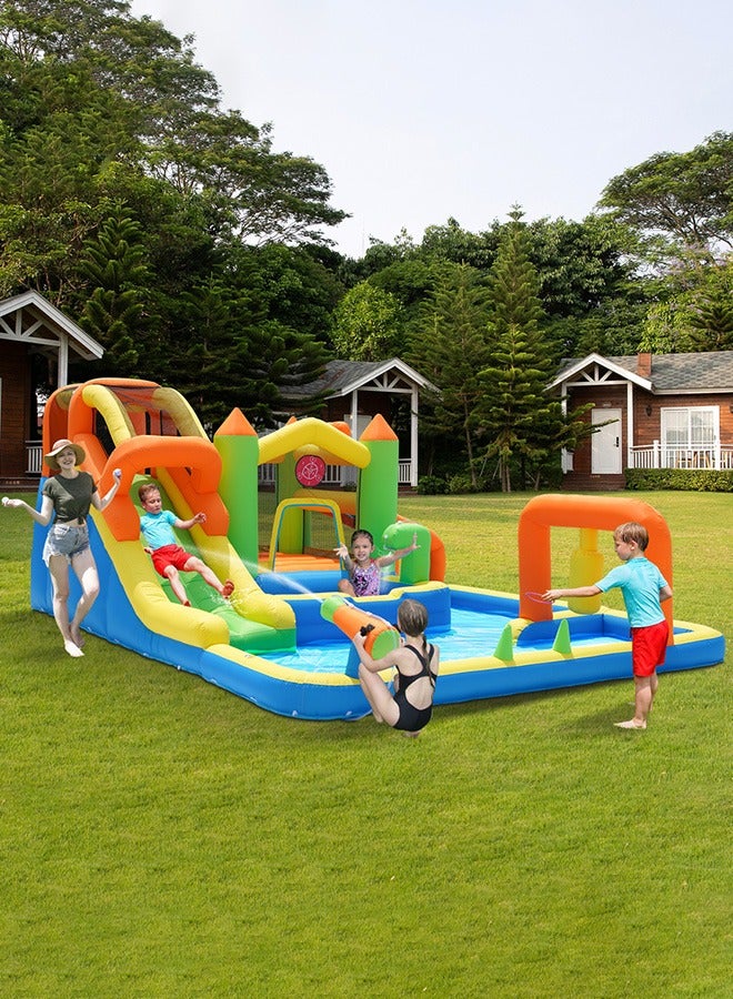 جساي تويز أحدث ملعب للأطفال ألعاب في الهواء الطلق منزل الوثب المنتفخ المياه منطاد زلق كومبو مع حفرة الكرة للأطفال - Image 1