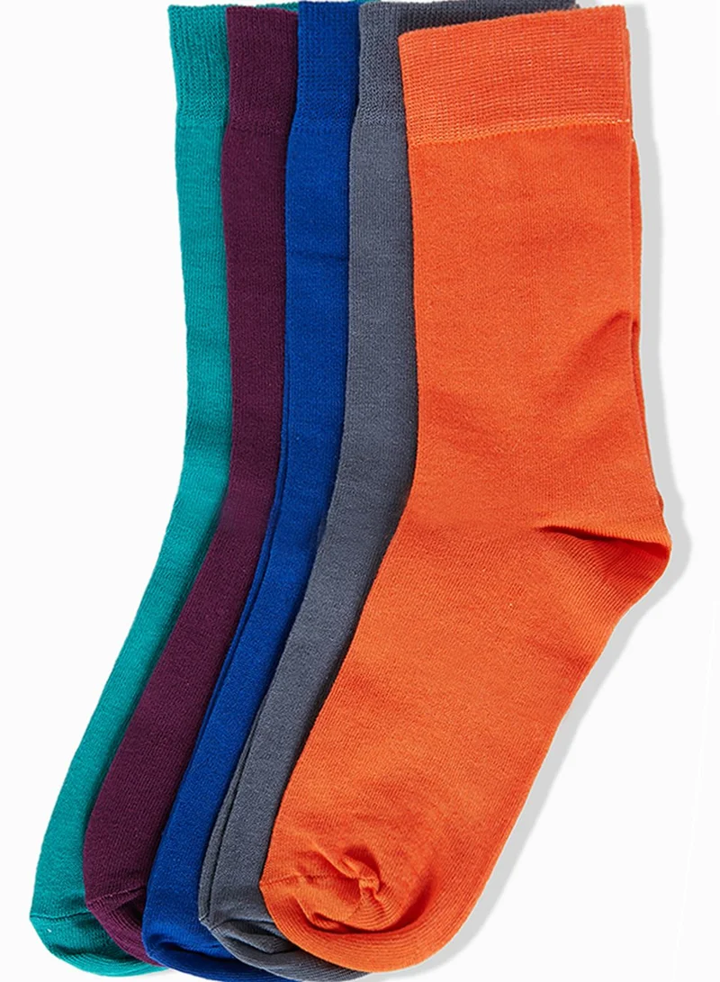 TOPMAN 5 Pack Plain Socks
