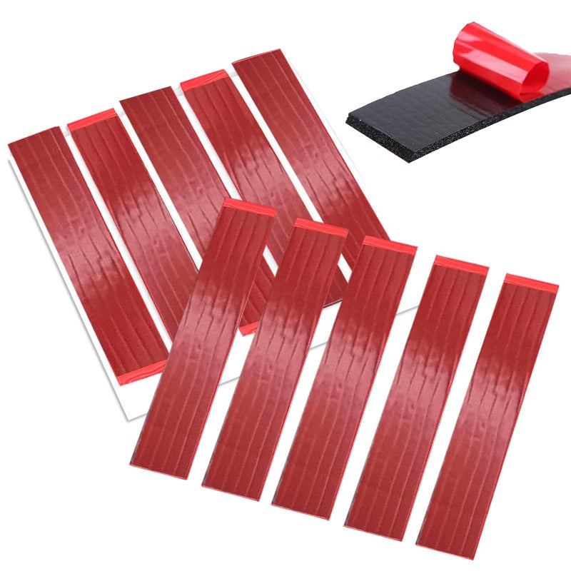 FITALA 10 Pack Heavy Duty Double Sided Adhesive Foam License Plate Pads - Super Strong Adhesive, Waterproof and Heat Resistant, Easy Peel and Stick Installation, Perfect for Car License Plates - Image 1
