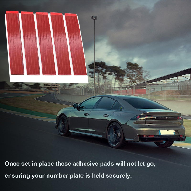 FITALA 10 Pack Heavy Duty Double Sided Adhesive Foam License Plate Pads - Super Strong Adhesive, Waterproof and Heat Resistant, Easy Peel and Stick Installation, Perfect for Car License Plates - Image 5