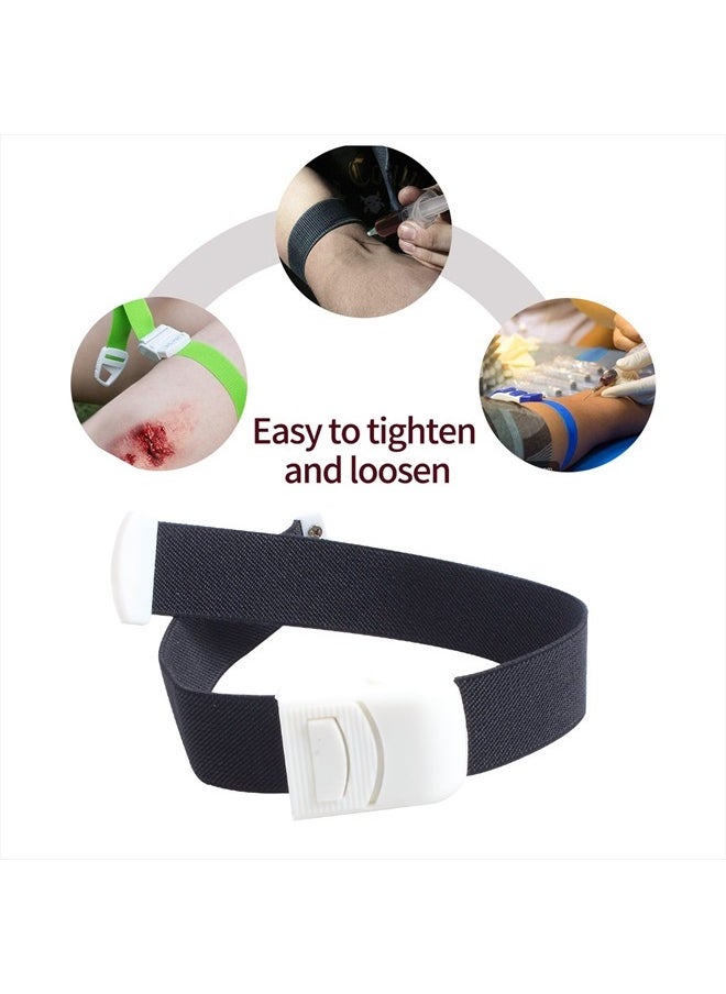 EWINEVER - Ewinever 6-Pack Tourniquet Elastic First Aid Quick Release Medical Sport Emergency Buckle Band - Image 1