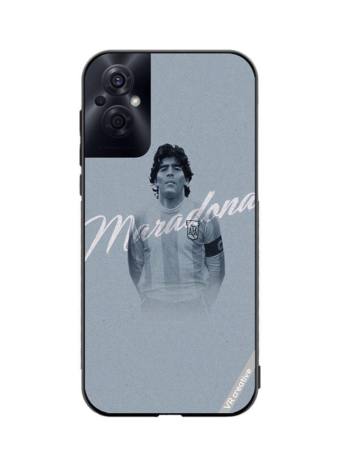 VR CREATIVE Protective Case Cover For Oppo Reno8 Z Maradona Design Multicolour - Image 1