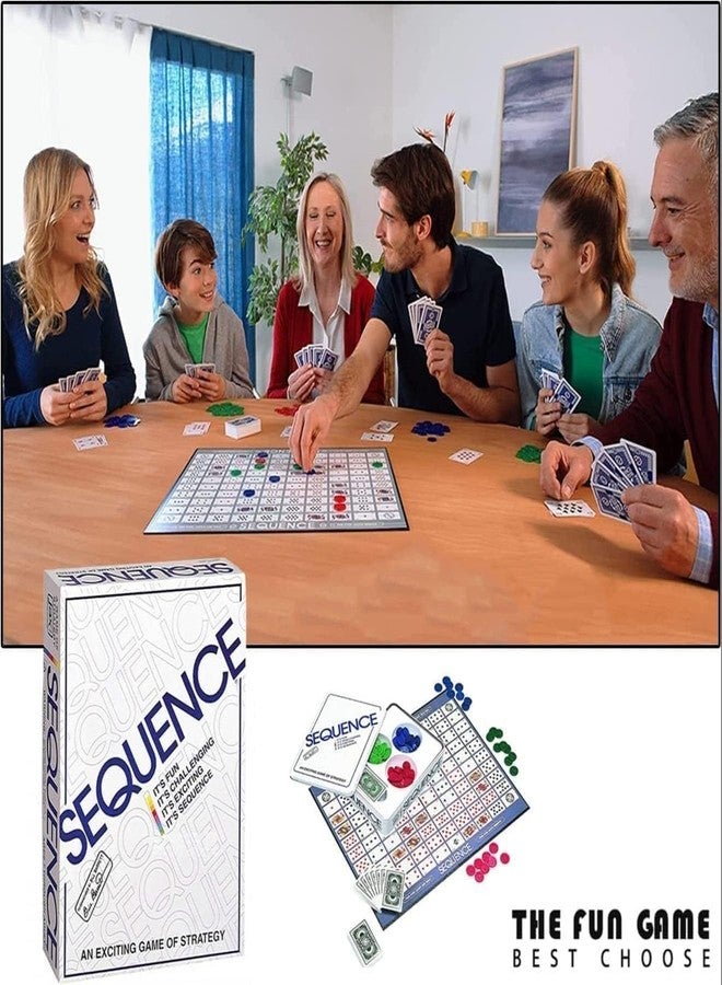 Fezeedi The Original Sequence, Strategy Game, Card Game, Board Game for Kids, Adults, Families, Educational, 2 to 12 Players, Family Fun, Activity Toy for Childrens, Gift Set for Kid, Ages 7+Year - Image 3