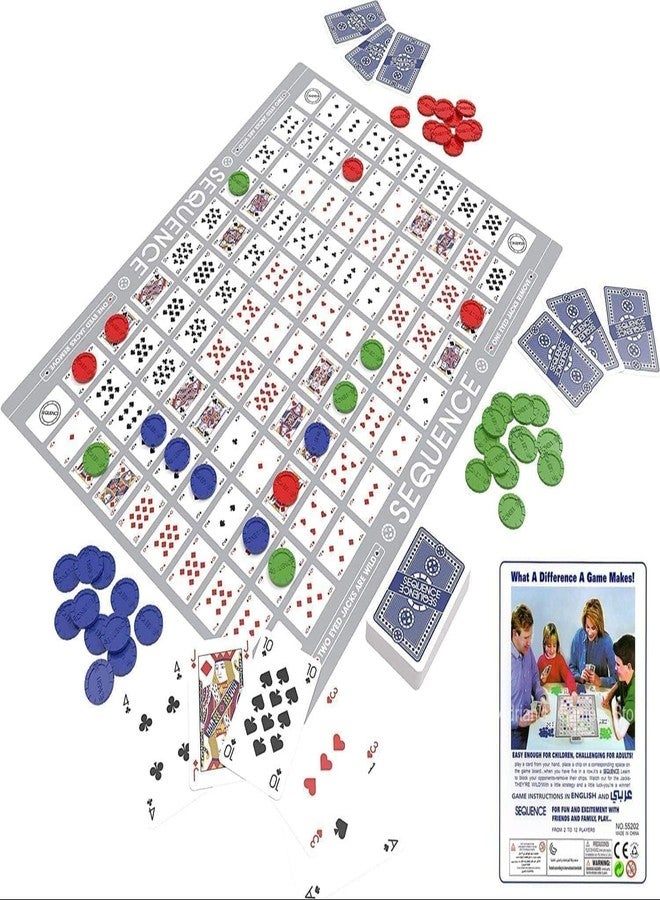 Fezeedi The Original Sequence, Strategy Game, Card Game, Board Game for Kids, Adults, Families, Educational, 2 to 12 Players, Family Fun, Activity Toy for Childrens, Gift Set for Kid, Ages 7+Year - Image 4